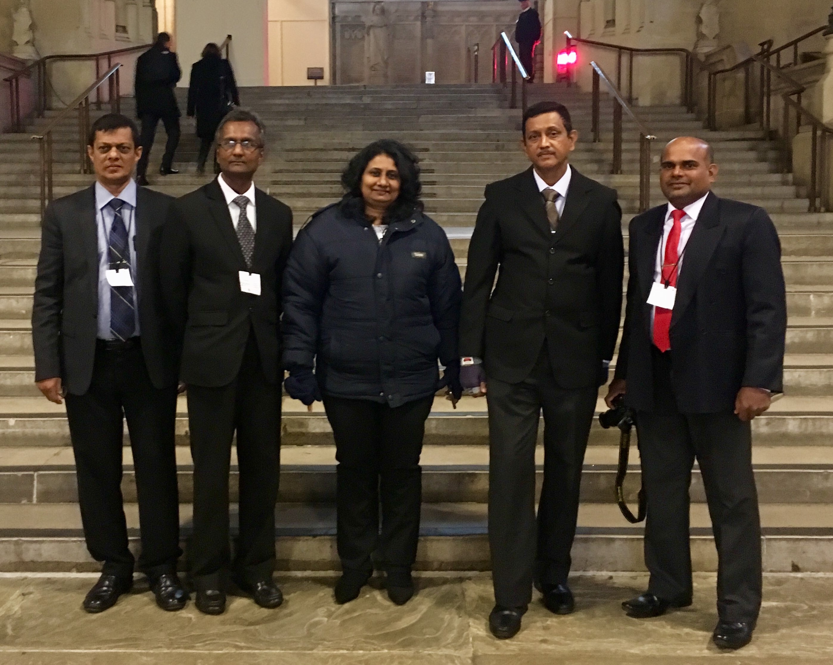 The delegation visits the Palace of Westminster
