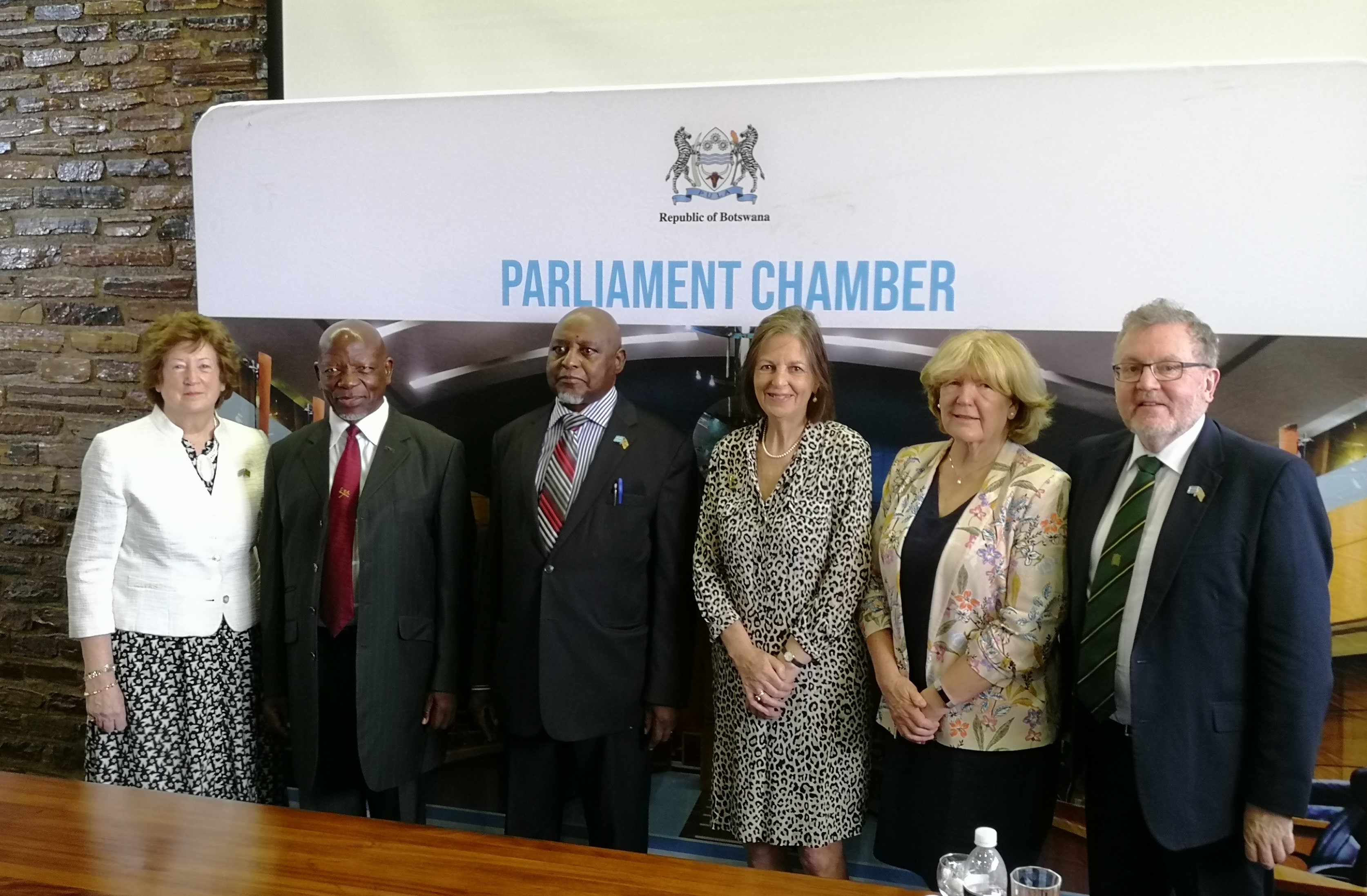 The delegation meet with the Speaker of the National Assembly and Chair of CPA Botswana