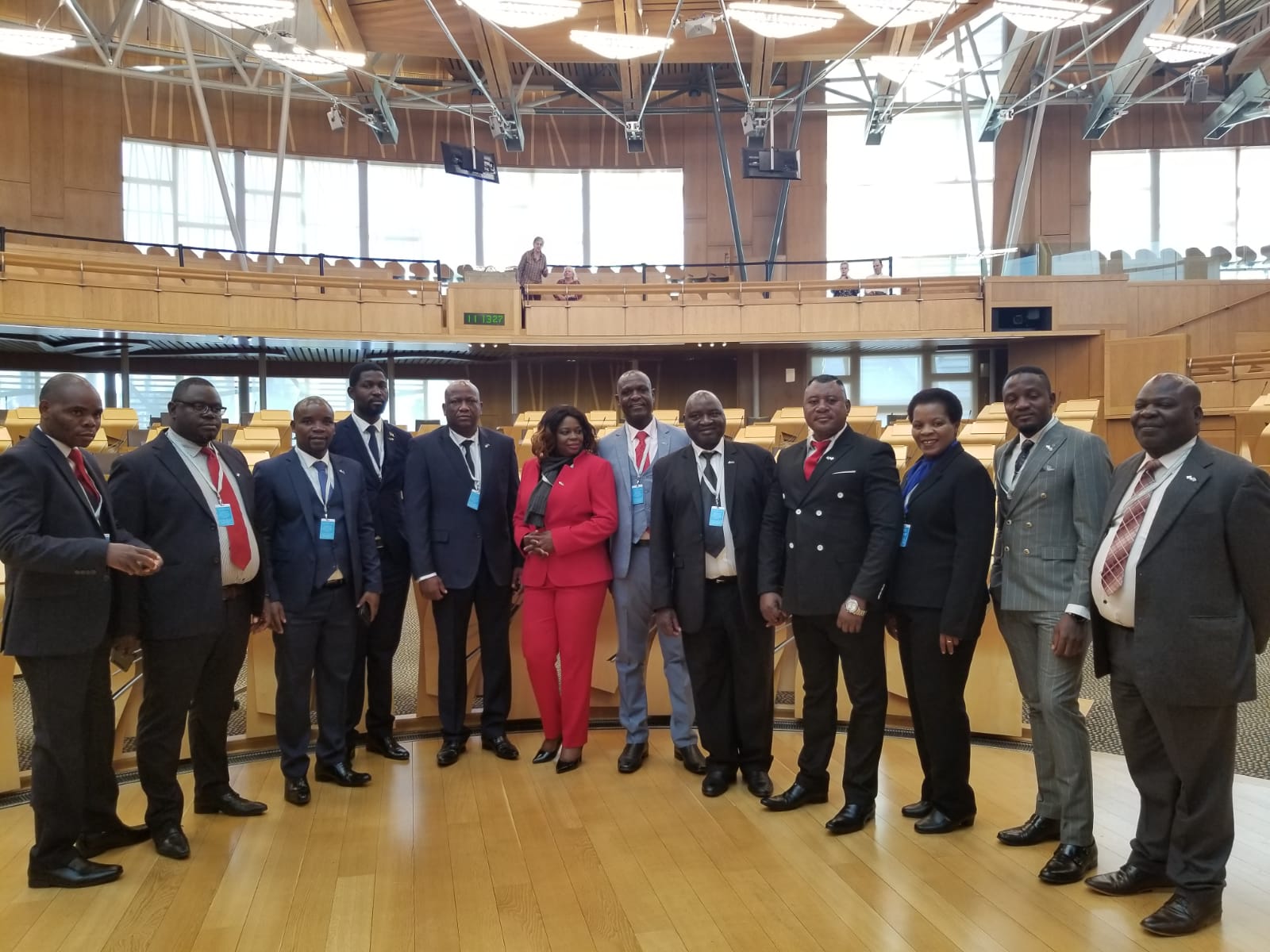 CP4D Malawi Delegates in Scottish Parliament Chamber