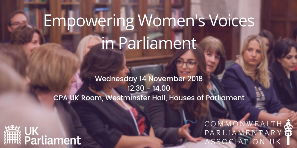 UK PARLIAMENT WEEK 2018: Empowering Women's Voices in Parliament listing image