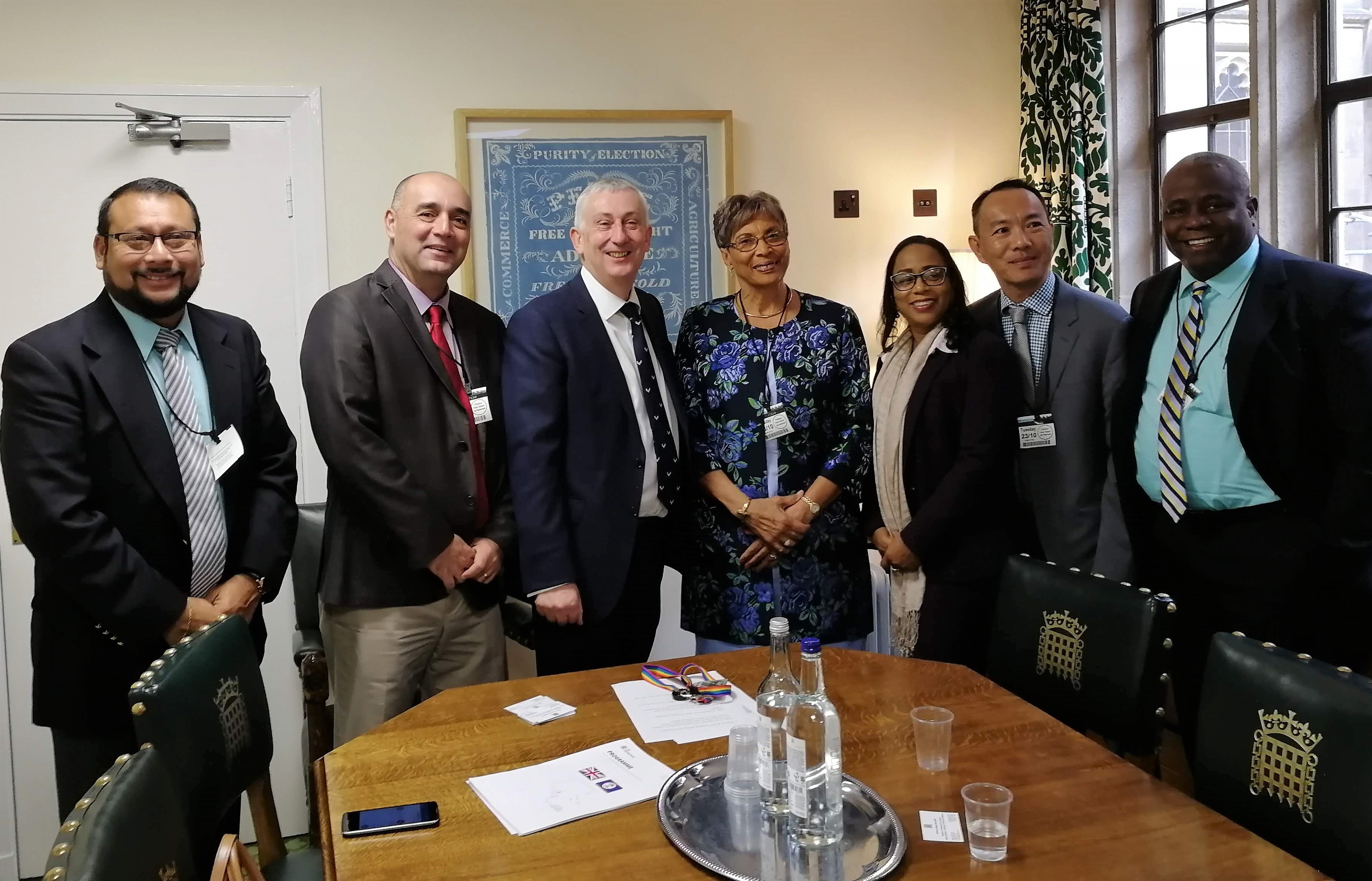 The delegation meets with Deputy Speaker Rt Hon.Sir Lindsay Hoyle MP