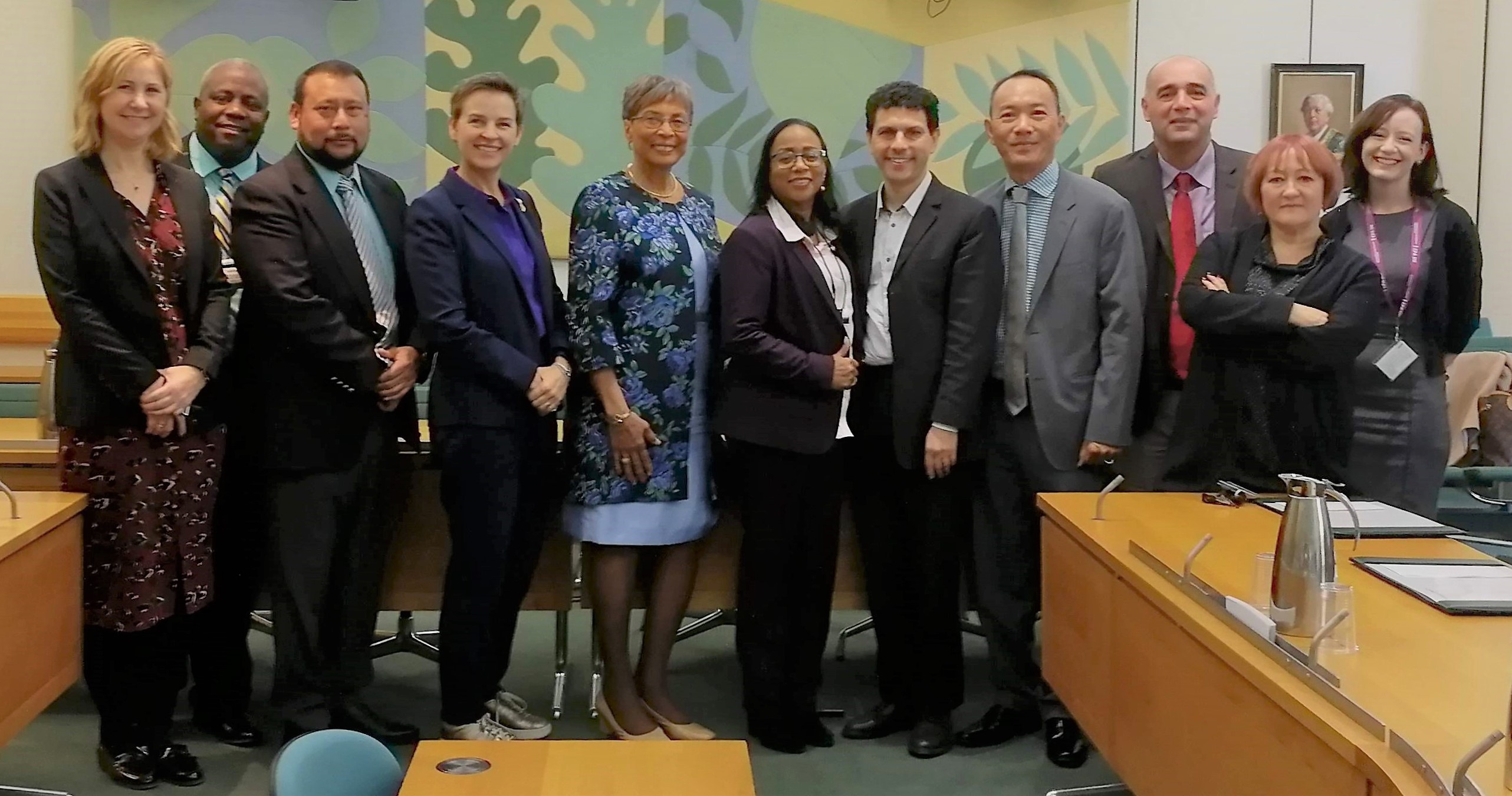 The delegation meets the Chair, Mary Creagh MP, and Members of the Environmental Audit Committee