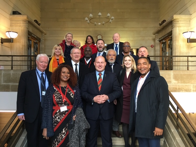 Delegates visiting Andrew Rosindell MP and Julia Lopez MP