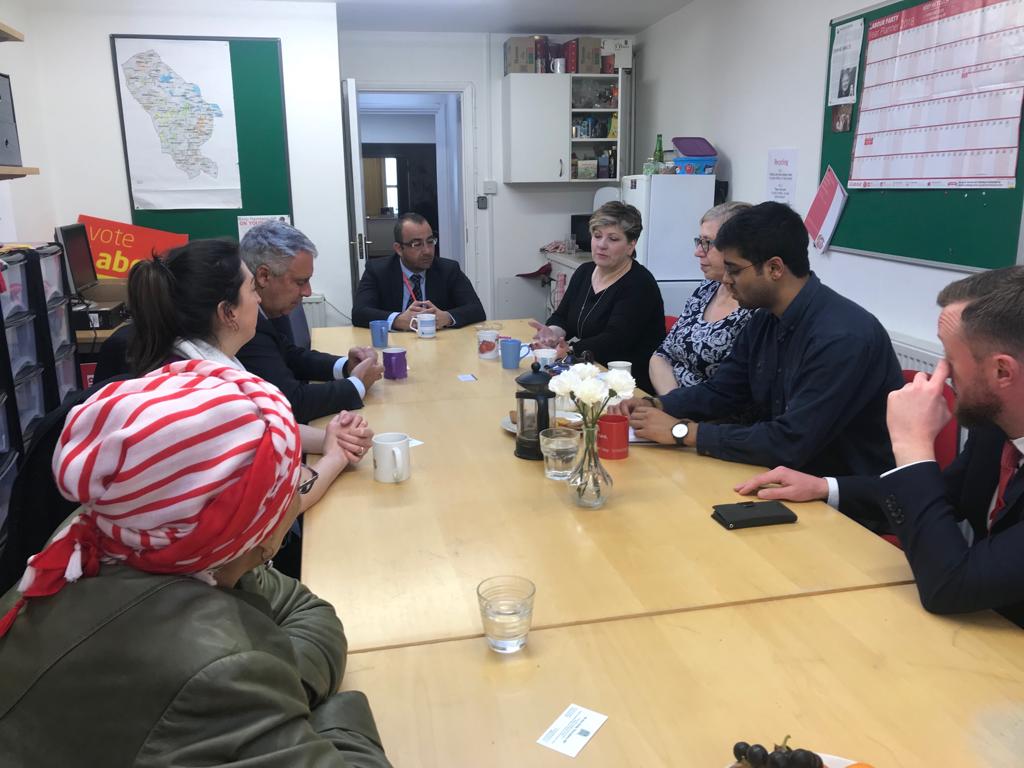 Delegates visiting Rt Hon Emily Thornberry MP