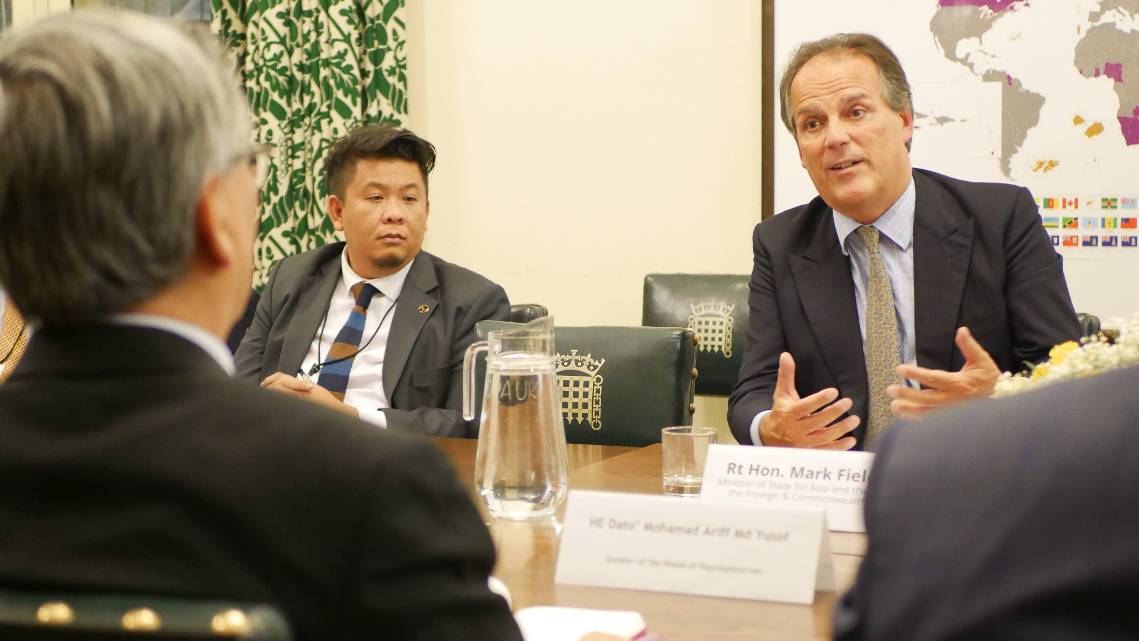 The delegation meet with Rt Hon. Mark Field MP, Minister of State at the Foreign and Commonwealth Office