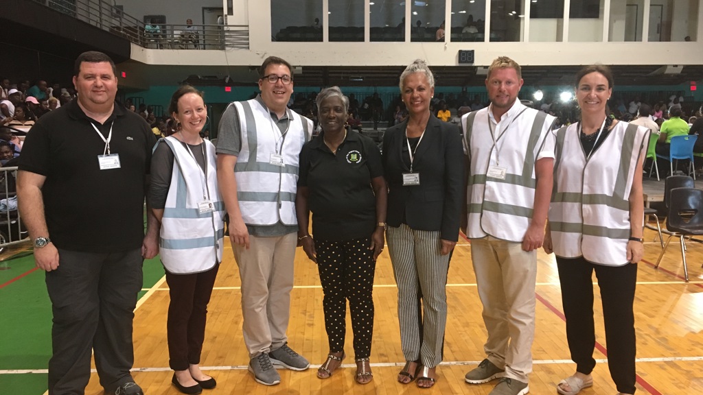 The 2019 CPA BIMR Election Observation Mission in BVI with the former Supervisor of Elections