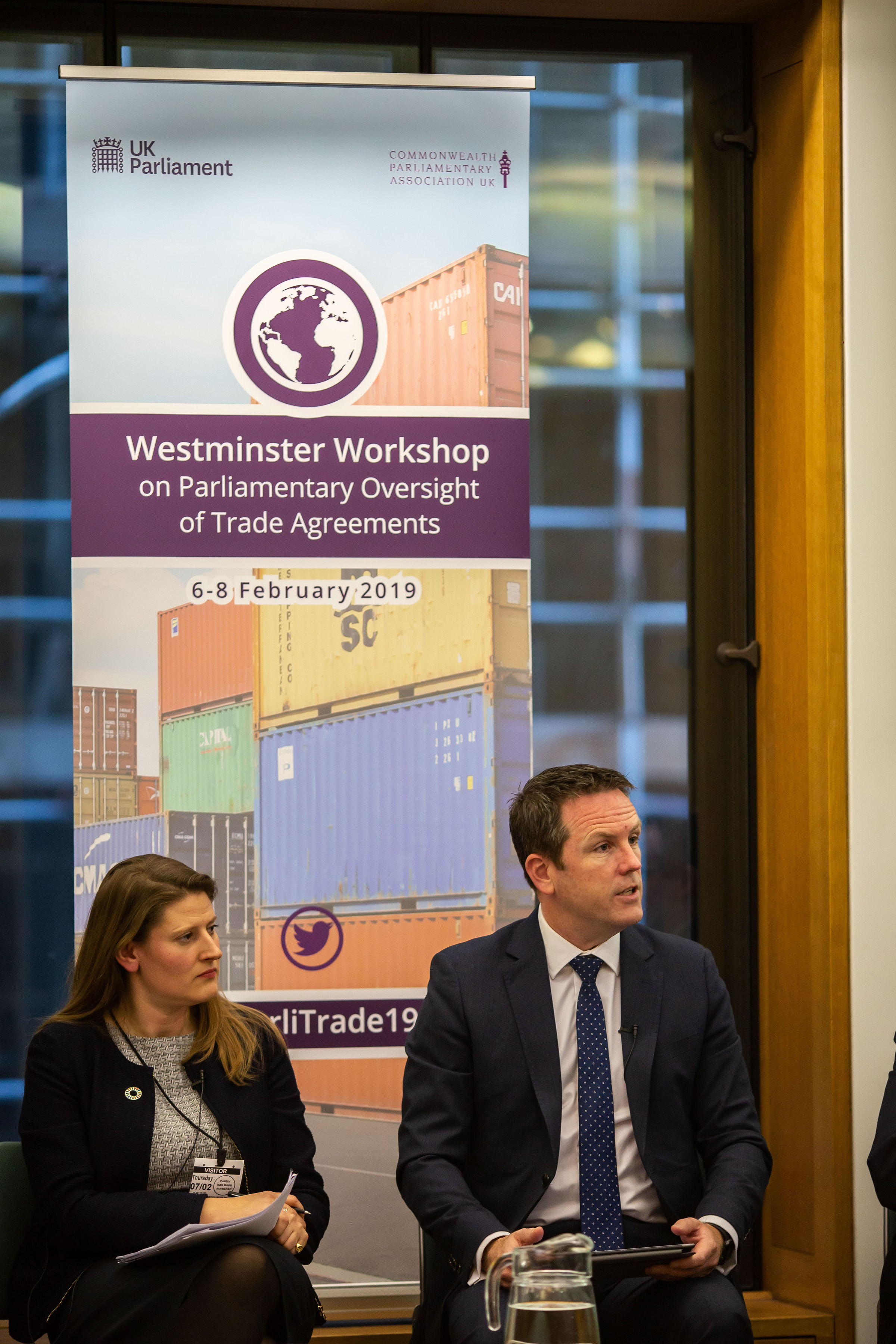 Theo Clarke, Founder of the Coalition for Global Prosperity with Simon O'Connor MP, Chair of the Foreign Affairs, Defence and Trade Committee, New Zealand