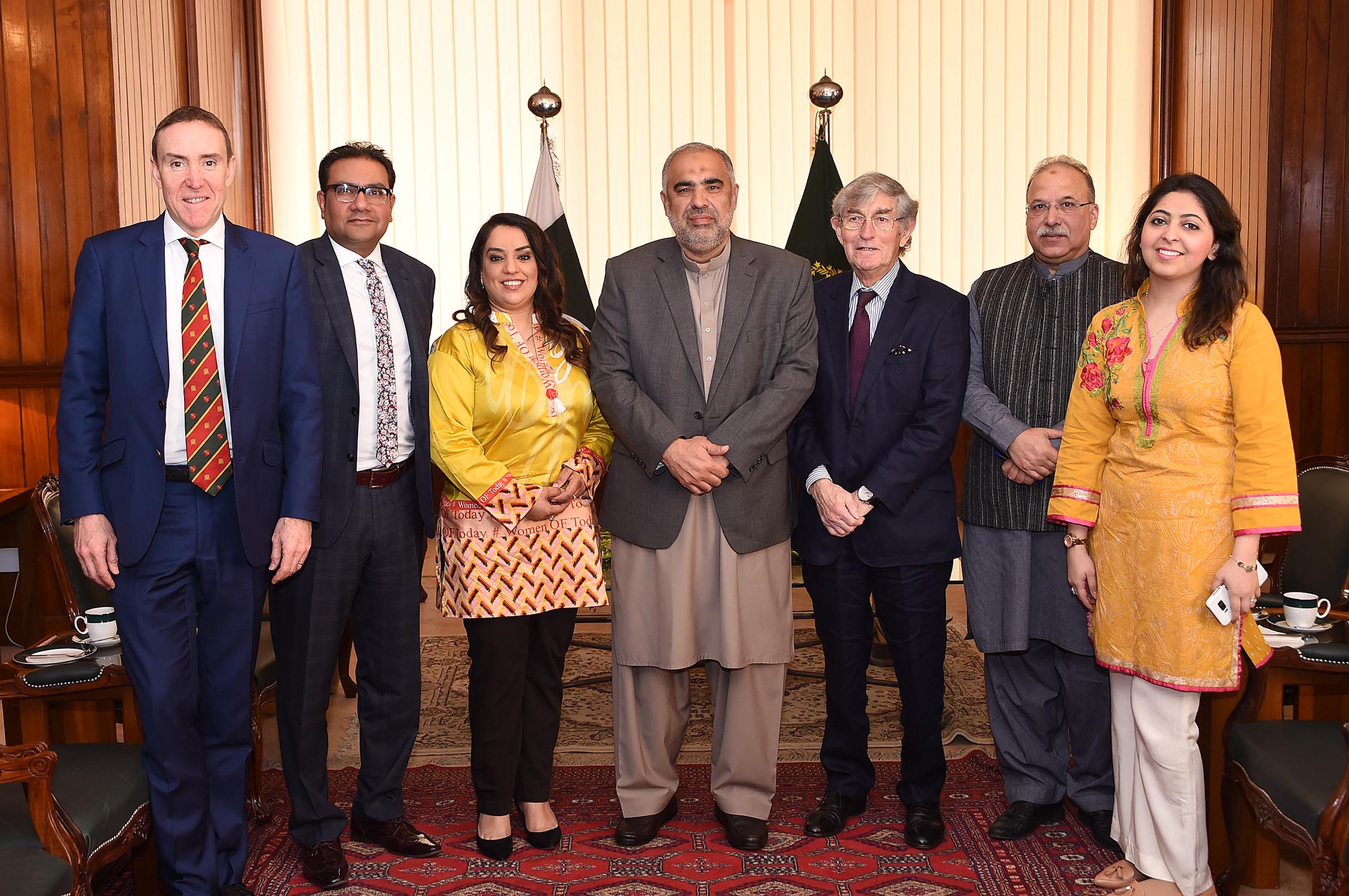 Delegation with the Hon. Speaker of the National Assembly, Asad Qaiser