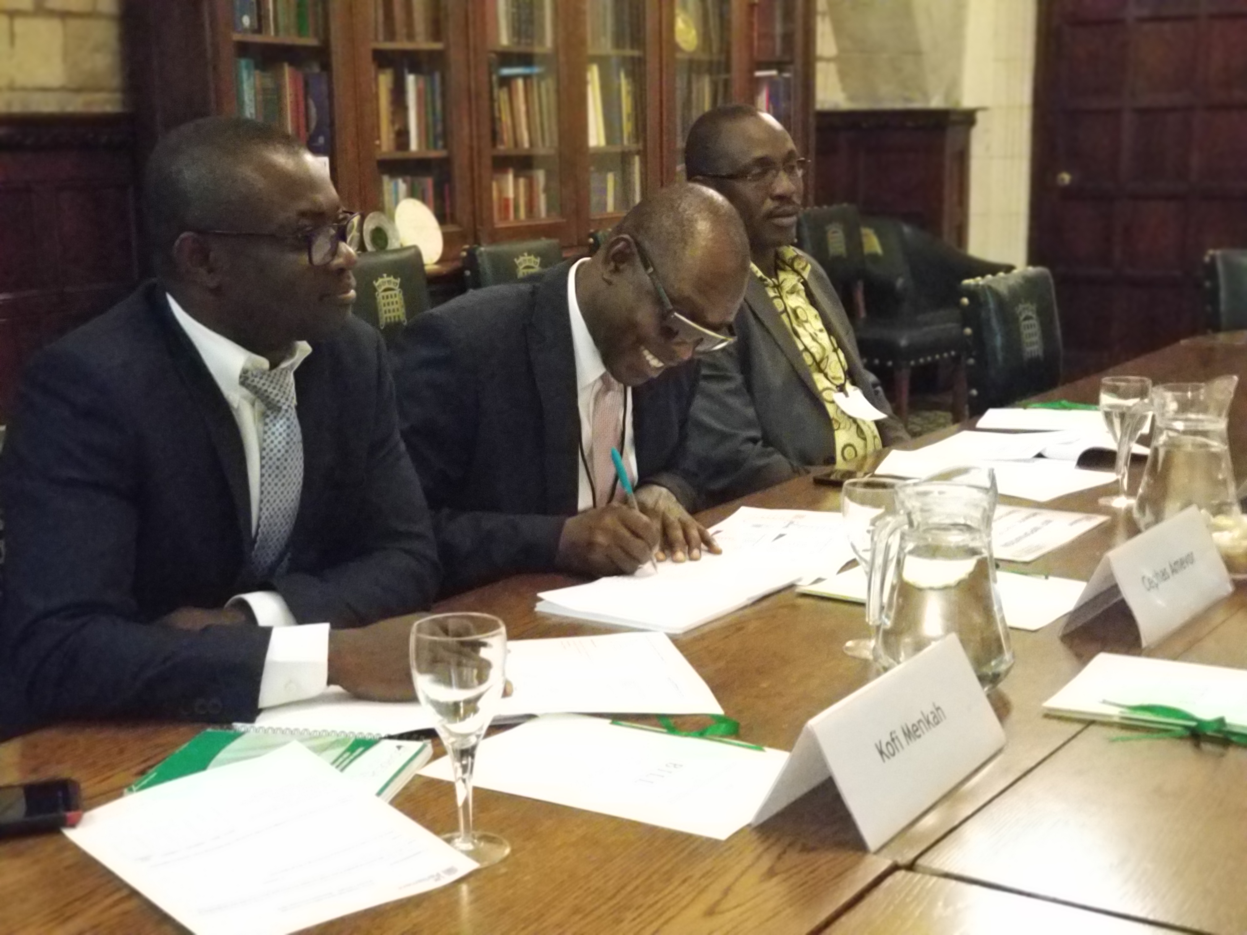 From left to right, Kofi Menkah, Cephas Amevor and Dr Bernard Bingab