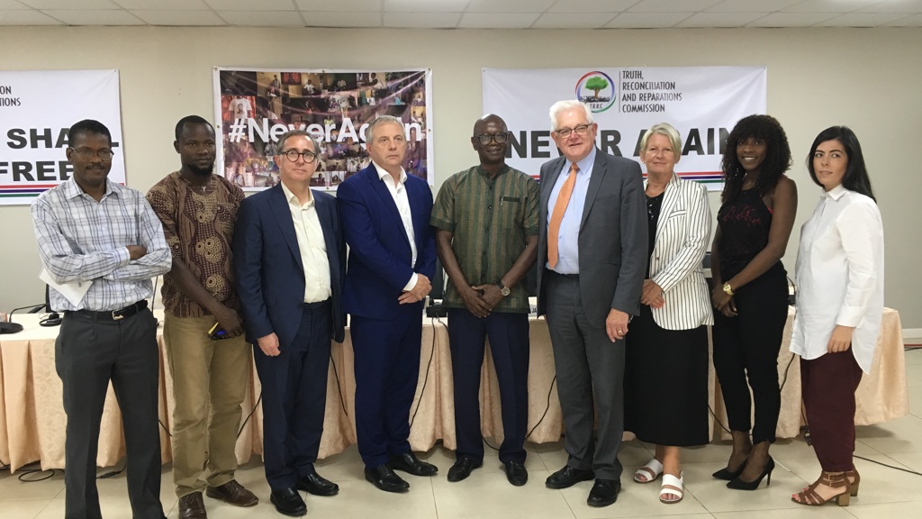 The delegation learned about the work of the Truth, Reconciliation and Reparations Commission