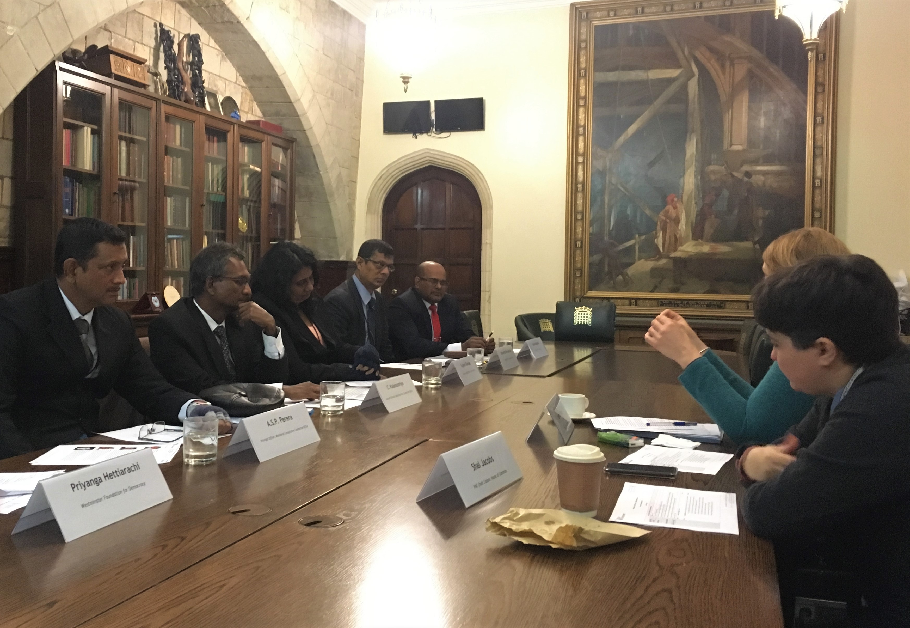 A previous Sri Lanka clerks delegation in the CPA Room in November 2019