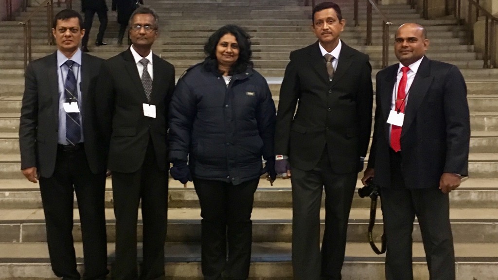 The delegation visits the Palace of Westminster