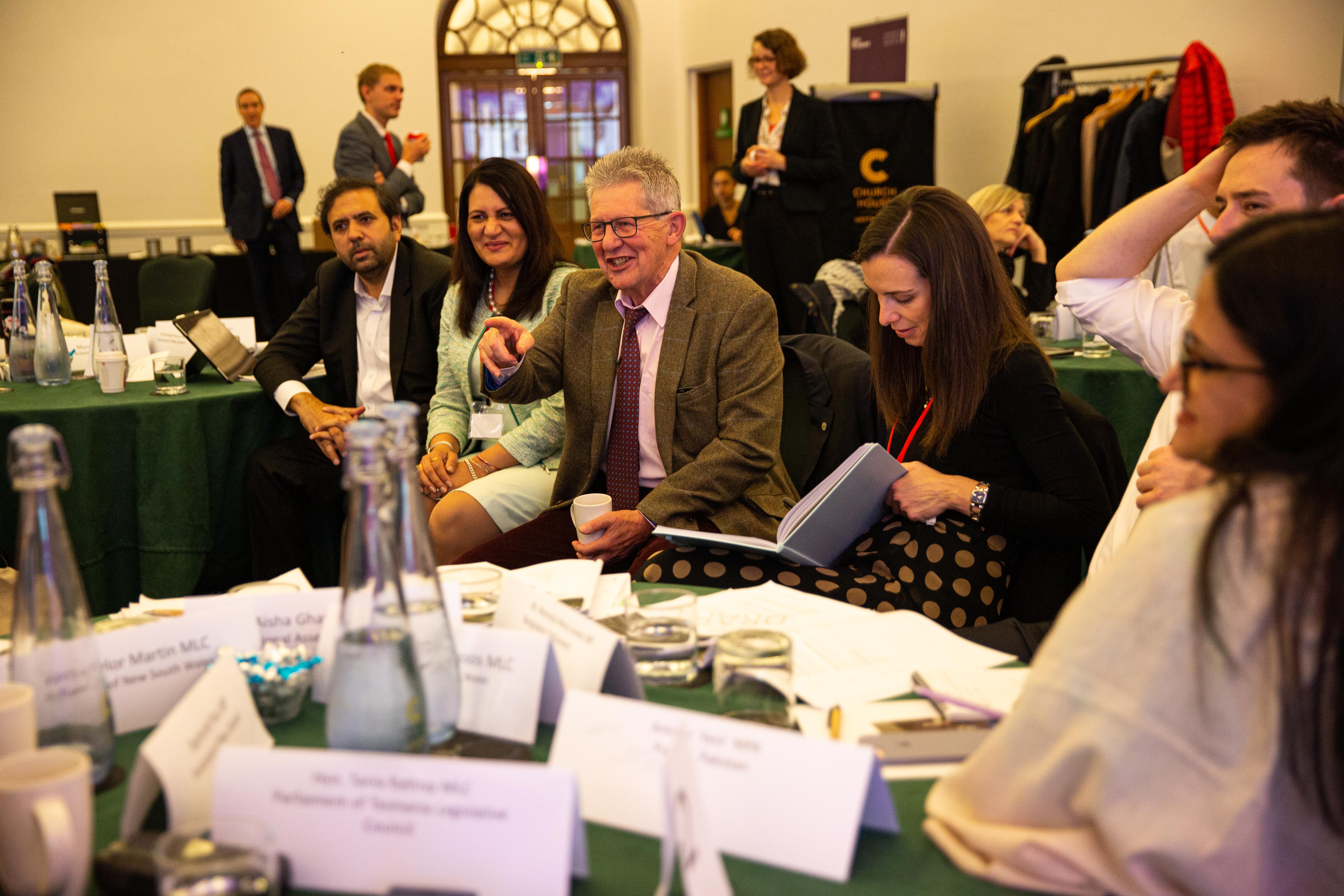 Lord Foster of Bath leads group discussion on the 'Impact of Committees'