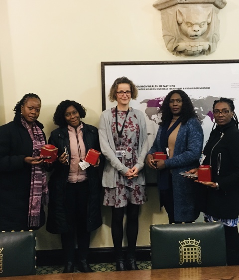Namibian clerks visit Westminster to discuss the work of select committees listing image