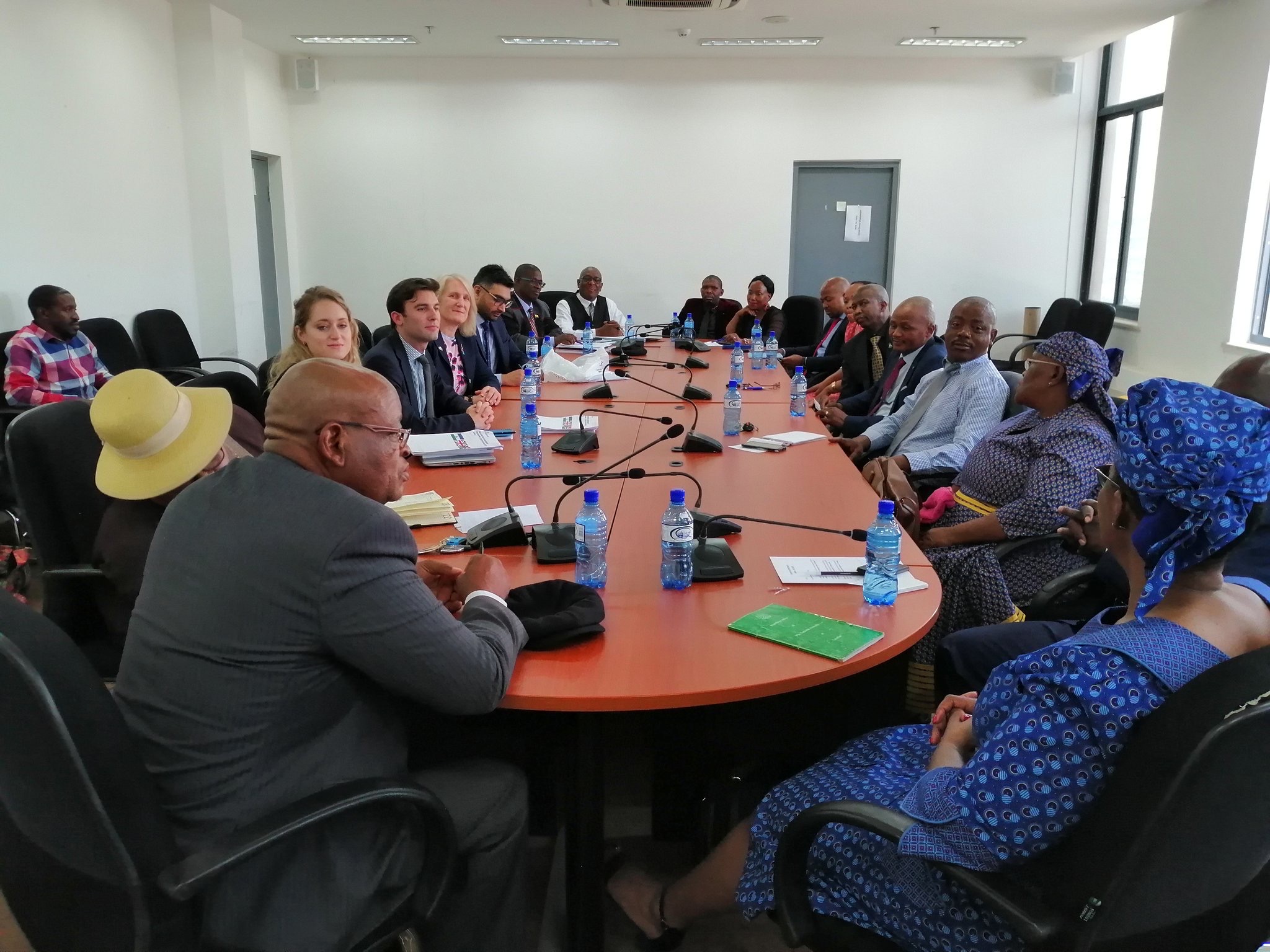 The CPA UK team discussing with committee chairs and members