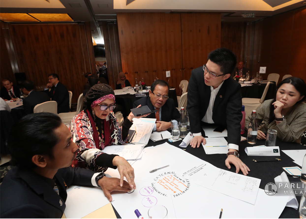 Exercise for Public Accounts Committee chairs, clerks and members during the CAPAC Asia Workshop, Kuala Lumpur August 2019