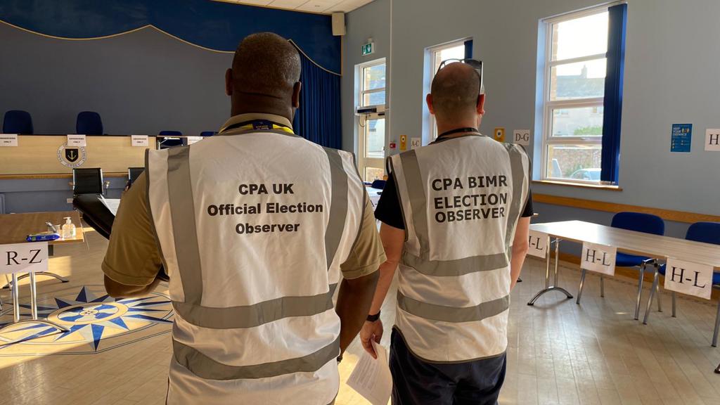 International Observers at a polling station