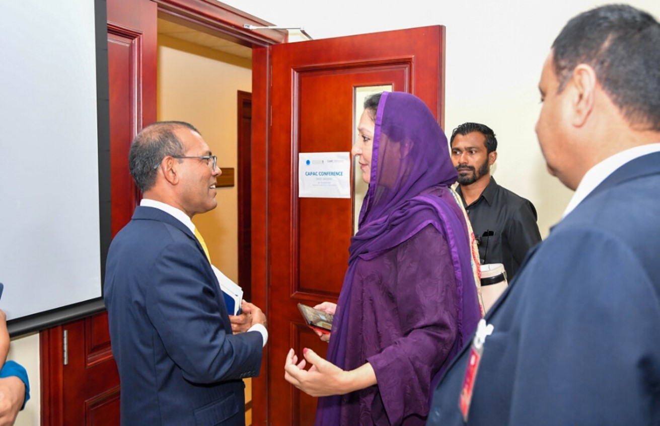 Delegates from Pakistan meeting the Speaker of the People’s Majlis
