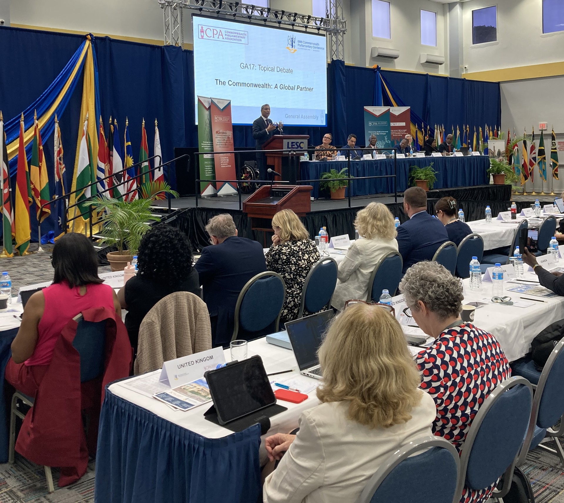 Lord Kamal speaking at the General Assembly Debate on The Commonwealth - A Global Partner