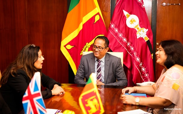 Yasmin Qureshi MP meets the Speaker and Secretary-General of the Sri Lankan Parliament