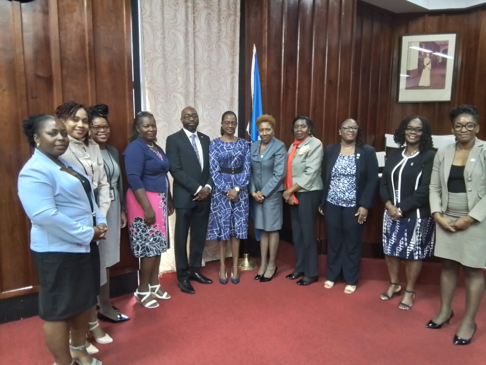 Participating Senators, Members and officials from the Parliament of Saint Lucia