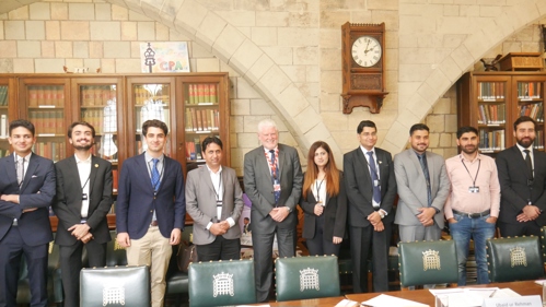 A photo of the Pakistan Youth Parliament on a previous visit to CPA UK.