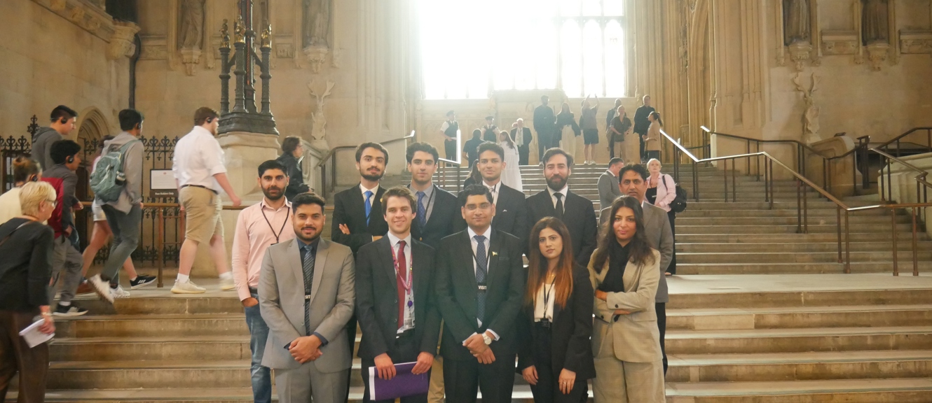 The delegation in Westminster Hall