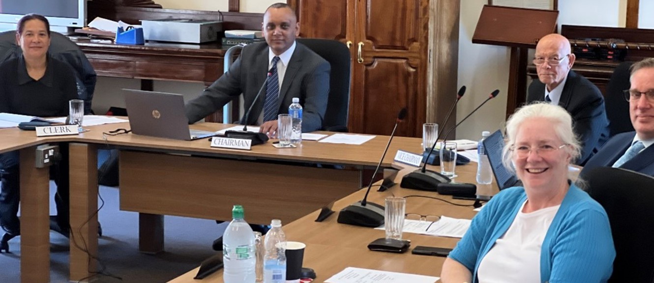 Anita Legg, Mark Yon and Nancy Locke ready for a PAC Committee Hearing