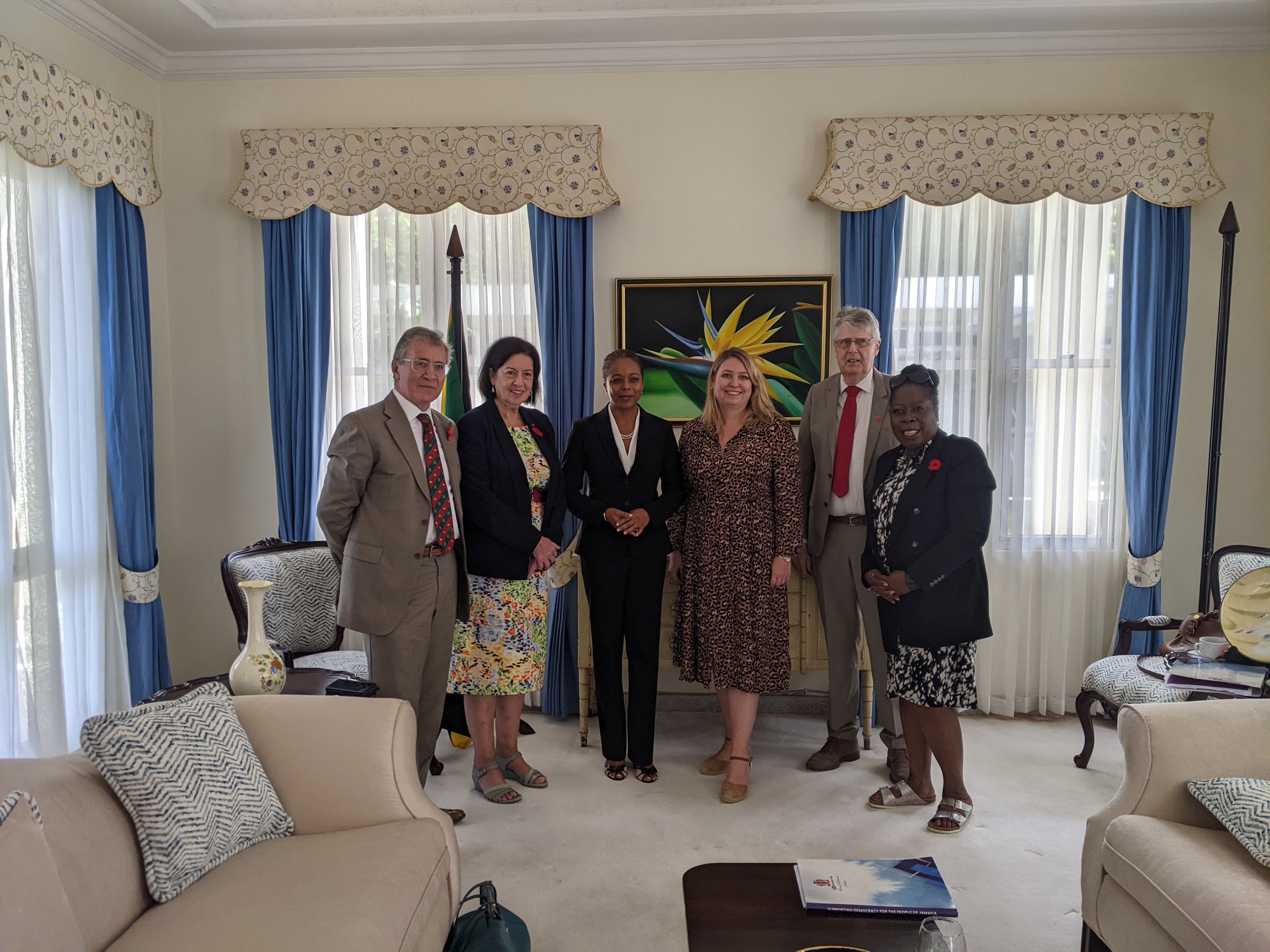 The delegation met with Marlene Malahoo Forte, QC, MP, JP, Minister of Legal and Constitutional Affairs