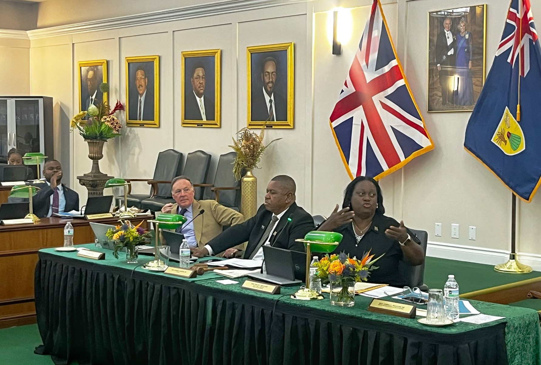 Attorney General, Mrs. Rhondalee Braithwaite Knowles, speaking