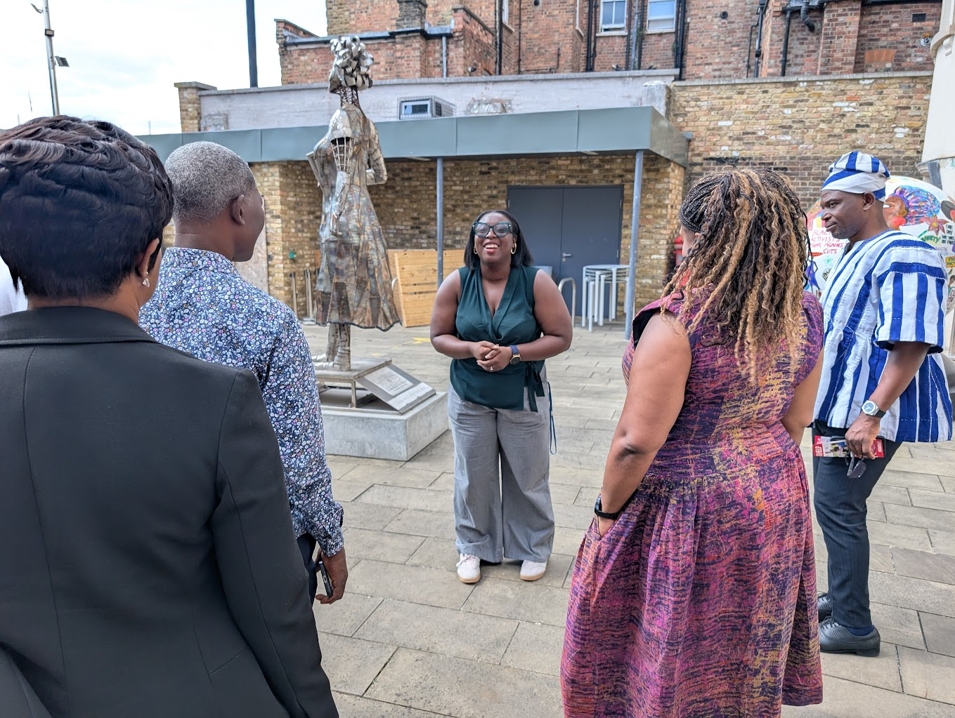 Outside the Black Cultural Archives in Brixton with Belle Ribeiro-Addy MP