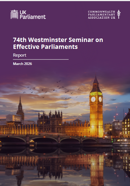 Westminster seminar report cover.