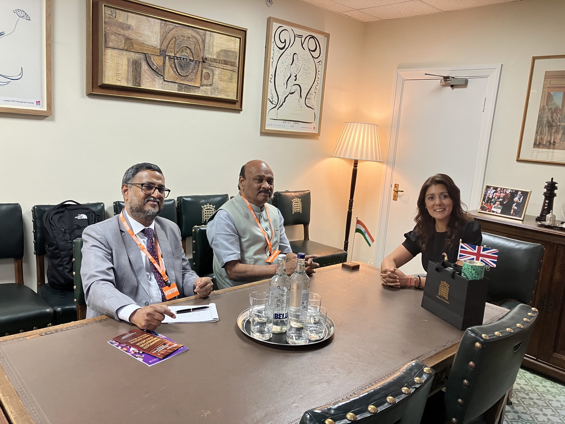 The Speaker and Secretary-General meeting with Nusrat Ghani MP, Deputy Speaker and Chairman of Ways and Means in the House of Commons